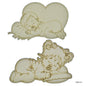 Gift To Love | Mdf Diy Painting Palette Kit Sleeping Girl & Boy | Code : MDPP-03