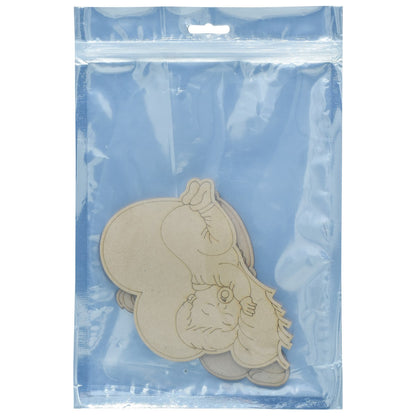 Gift To Love | Mdf Diy Painting Palette Kit Sleeping Girl & Boy | Code : MDPP-03