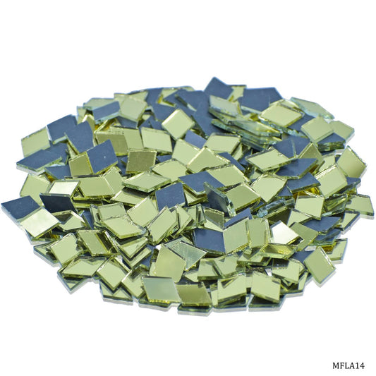 Gift To Love | Mirror For Lippan Art Rhombus Shape | Color : Gold | Size : Medium | Code : MFLA14