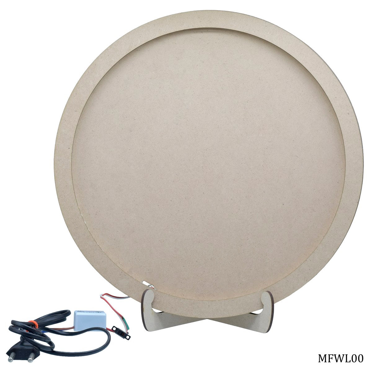 Gift To Love | Mdf Moon Making Light Round Base | Size : 12 Inches | Code : MFWL00