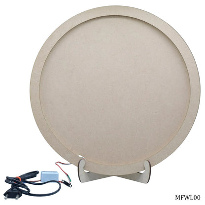 Gift To Love | Mdf Moon Making Light Round Base | Size : 12 Inches | Code : MFWL00