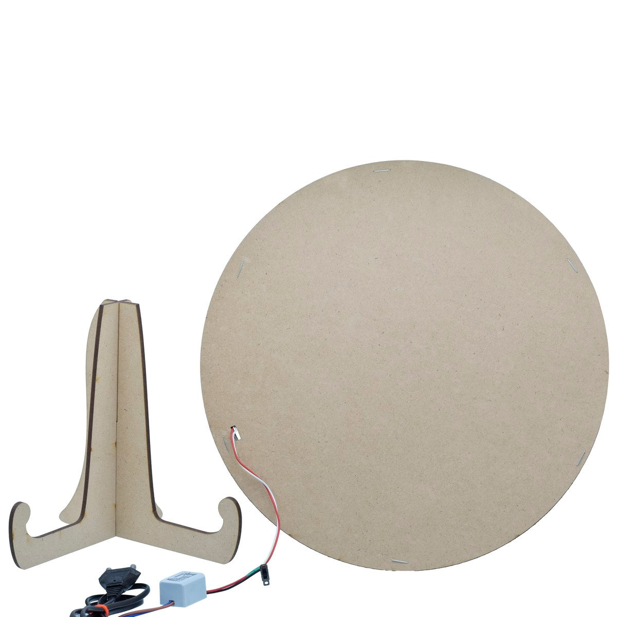 Gift To Love | Mdf Moon Making Light Round Base | Size : 12 Inches | Code : MFWL00