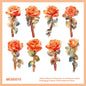 Gift To Love | Paper Card Flower Cutout | Pcs : 24 Pcs | Code : MG00515