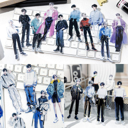 Gift To Love | Men Character Handbook Deco Sticker | Pcs : 10 Pc | Code : MG0150777