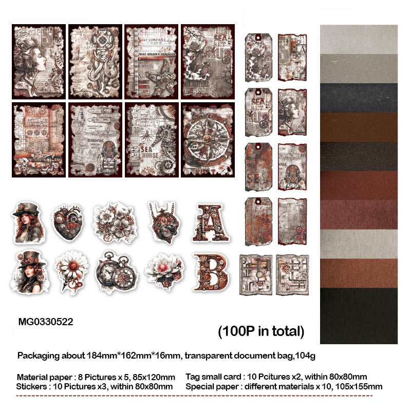 Gift To Love | Journal Paper Cutouts And Stickers | Pcs : 100 Pcs | Code : MG0330522