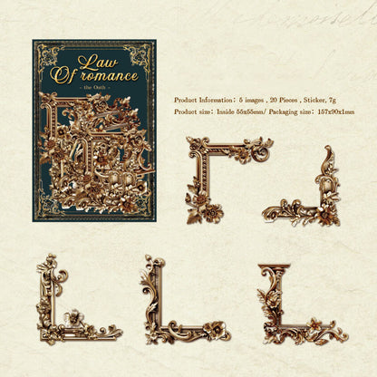 Gift To Love | Baroque Cutout Deco Sticker | Pcs : 20 Pcs | Code : MG0330845