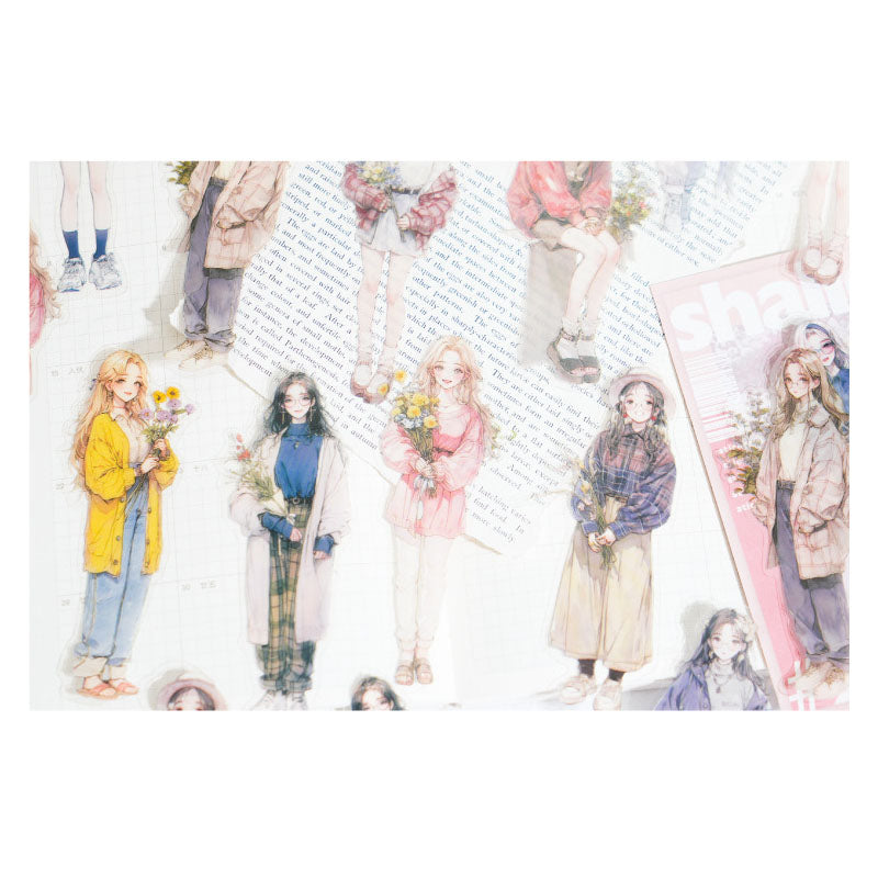 Mg0440134 Exquisite Character Notebook Sticker 30Pc