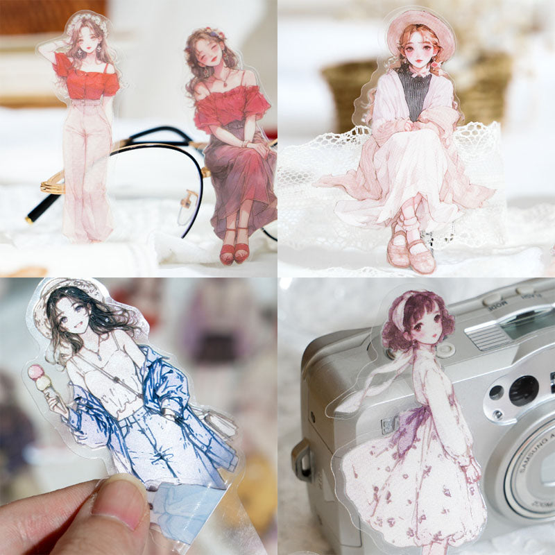 Mg0440134 Exquisite Character Notebook Sticker 30Pc