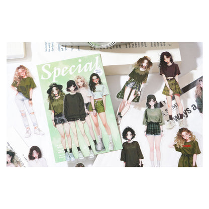 Gift To Love | Girl Character Handbook Deco Sticker | Pcs : 10 Pc | Code : MG0440206