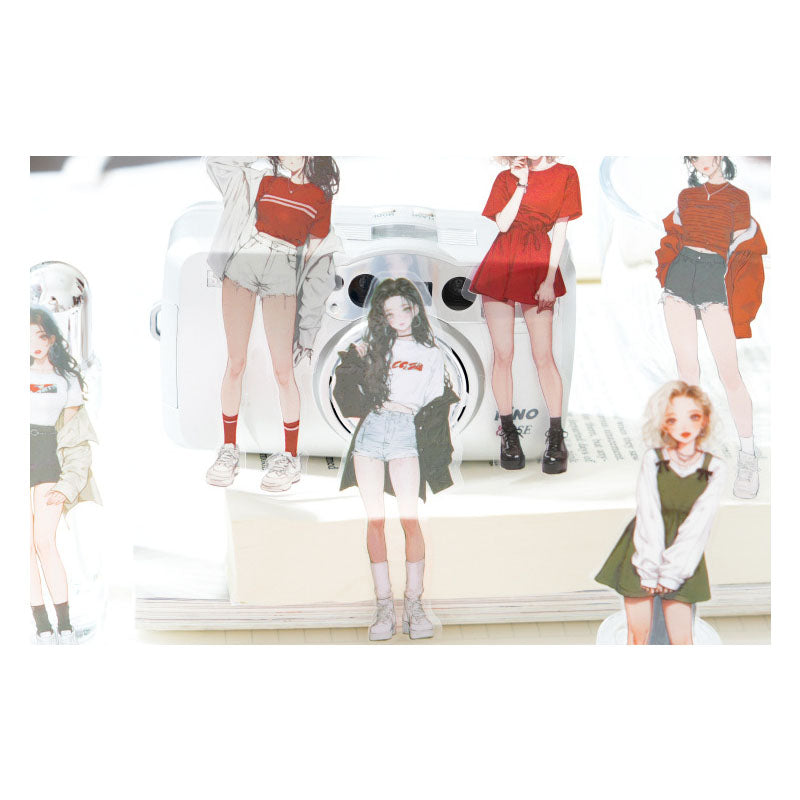 Gift To Love | Girl Character Handbook Deco Sticker | Pcs : 10 Pc | Code : MG0440209
