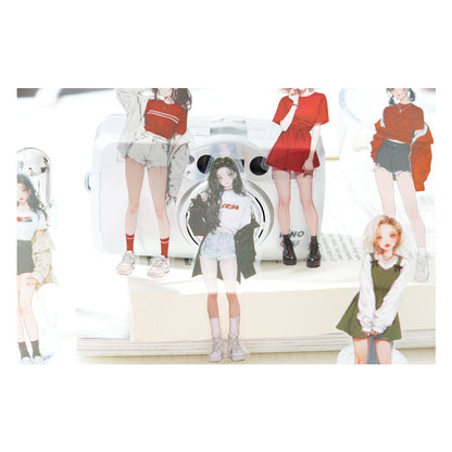 Gift To Love | Girl Character Handbook Deco Sticker | Pcs : 10 Pc | Code : MG0440209
