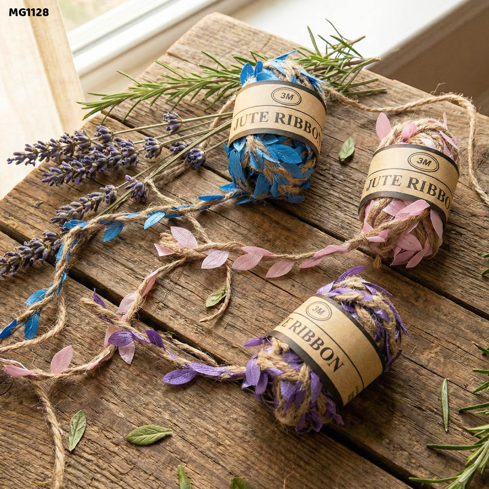 Gift To Love | Jute Thread | Color : Leaf | Size : 3 Mtr | Pcs : 24 Pcs Box | Code : MG1128
