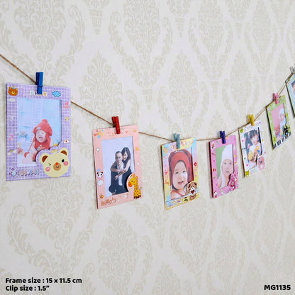 Gift To Love | Hanging Photo Frame Kit Print | Pcs : 9 Pc | Code : MG1135
