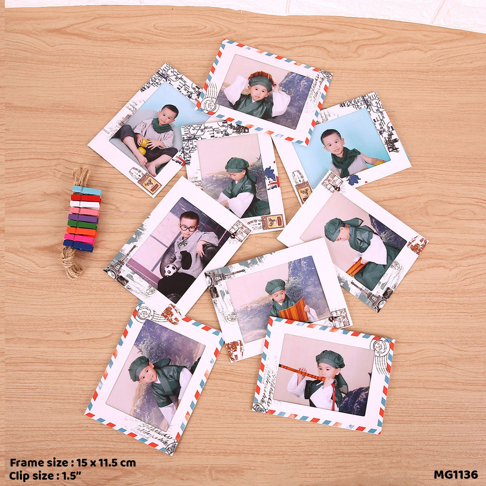 Gift To Love | Hanging Photo Frame Kit Print | Pcs : 9 Pc | Code : MG1136
