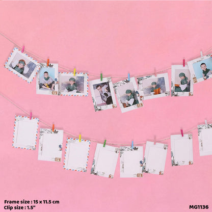 Gift To Love | Hanging Photo Frame Kit Print | Pcs : 9 Pc | Code : MG1136