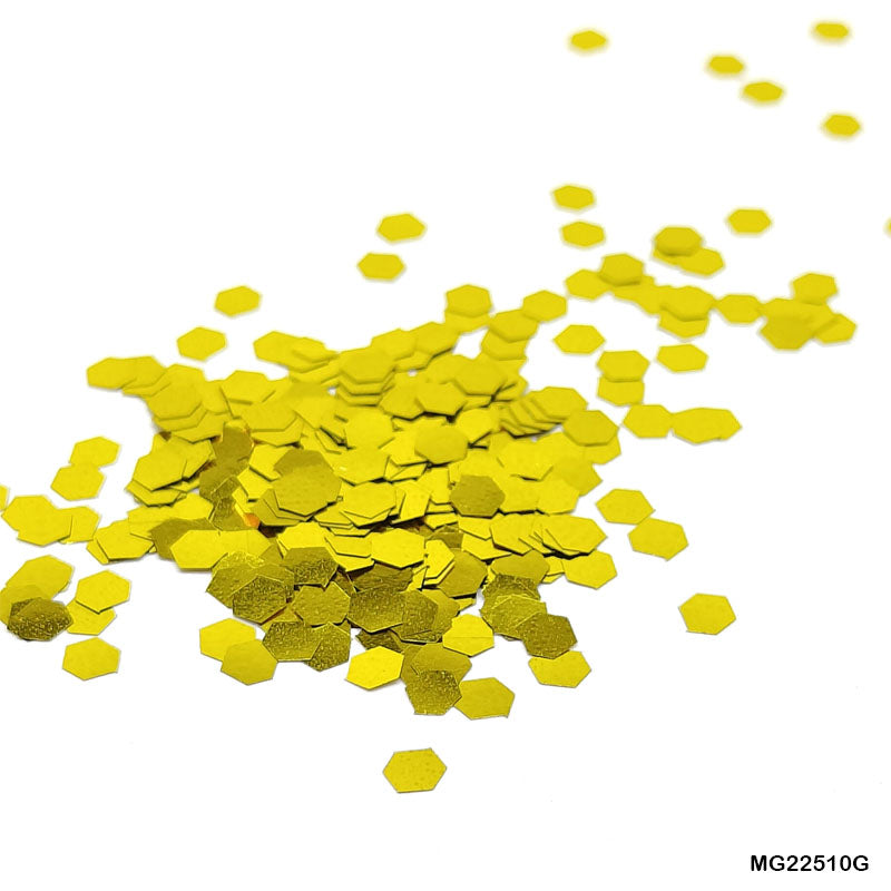 Gift To Love | Glitter Sequins | Color : Gold | Pcs : 10 Gm | Code : MG22510G