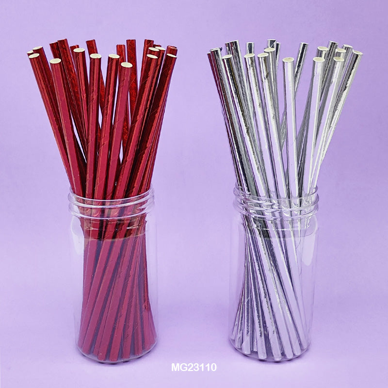 Gift To Love | Paper Straw Foiled | Pcs : 25 Pcs Set | Code : MG23110