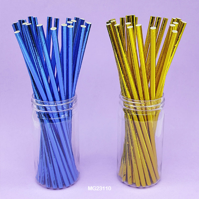 Gift To Love | Paper Straw Foiled | Pcs : 25 Pcs Set | Code : MG23110