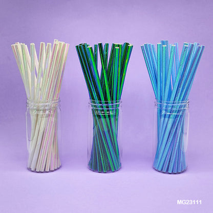 Gift To Love | Paper Straw Foiled Pastel | Pcs : 25 Pcs | Code : MG23111