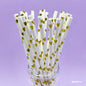 Gift To Love | Paper Straw Foiled Heart | Pcs : 25 Pcs | Code : MG23114