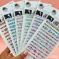 Gift To Love | Gem Stones Stay Crystal Equal Strip Sticker | Code : MG24616