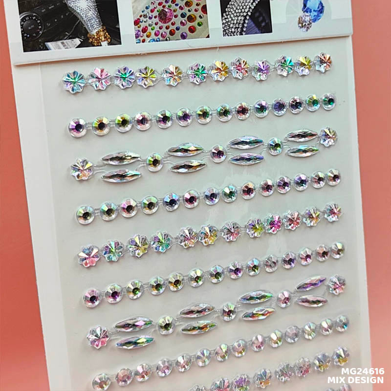 Gift To Love | Gem Stones Stay Crystal Equal Strip Sticker | Code : MG24616