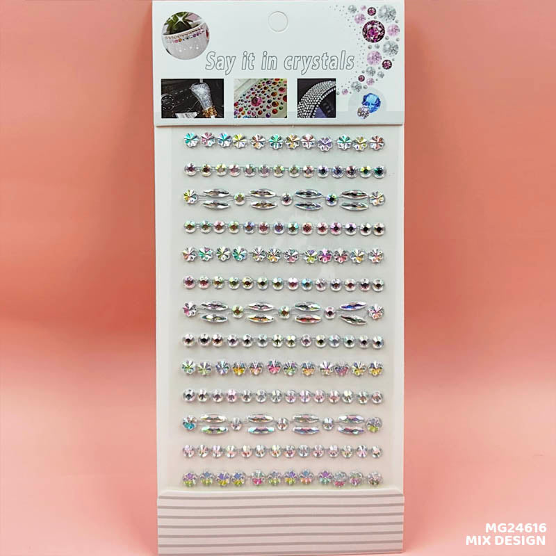 Gift To Love | Gem Stones Stay Crystal Equal Strip Sticker | Code : MG24616