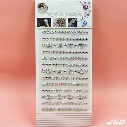 Gift To Love | Gem Stones Stay Crystal Equal Strip Sticker | Code : MG24616