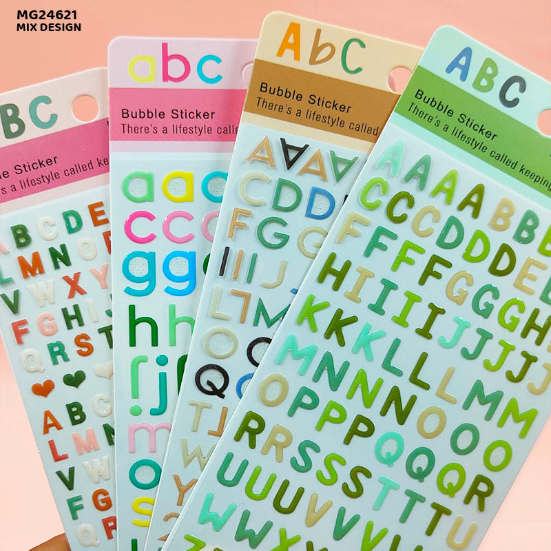 Gift To Love | Bubble Alphabet Sticker | Code : MG24621