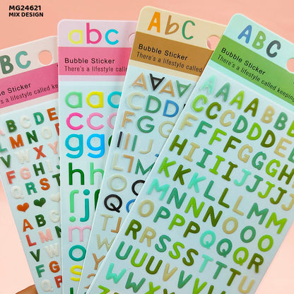 Gift To Love | Bubble Alphabet Sticker | Code : MG24621