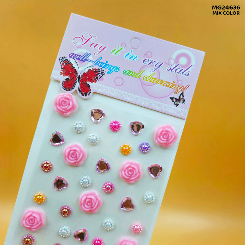 Gift To Love | Big Small Flower And Heart Sticker | Code : MG24636