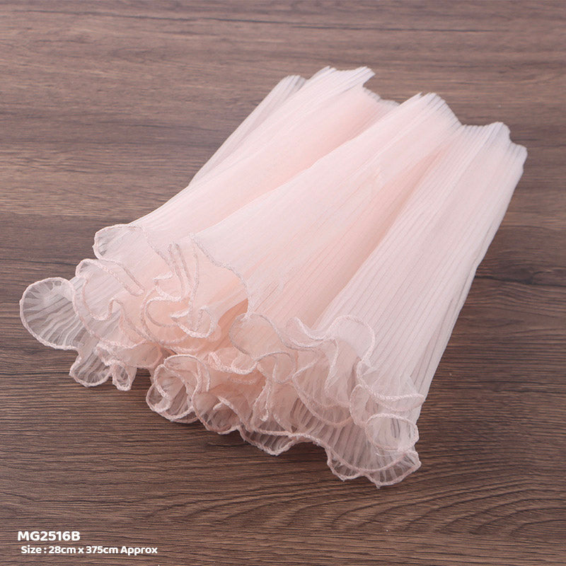 Gift To Love | Wrapping Paper Net Wrinkled With Border Pitch | Pcs : 20 Sheets | Code : MG2516B
