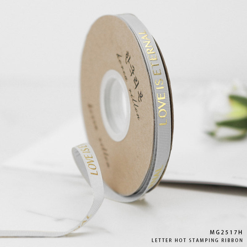 Gift To Love | Korea Ribbon Love Is Eternal | Size : 1 Cm X 30 Mtr | Code : MG2517H
