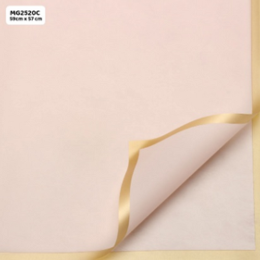 Gift To Love | Wrapping Paper Sheets | Color : Peach | Pcs : Pack Of 20 Sheets | Code : MG2520C