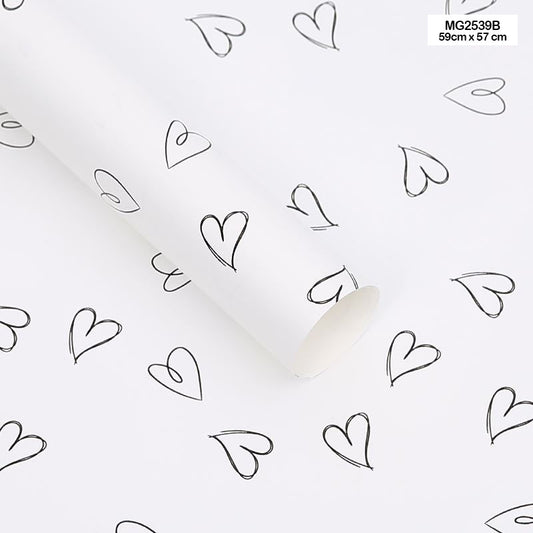 Gift To Love | Wrapping Paper Plastic | Pcs : 20 Sheets | Code : MG2539B