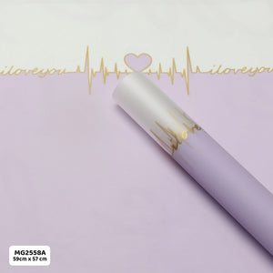 Gift To Love | Wrapping Paper Plastic | Pcs : 20 Sheets | Code : MG2558A
