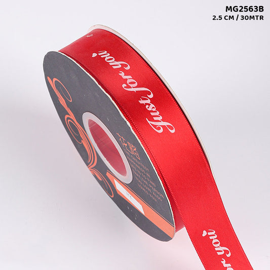 Gift To Love | Korea Ribbon Just For You 2.5CMx30MTR | Code : MG2563B