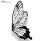 Gift To Love | Butterfly Wing Flower Wrap | Color : Black | Size : 56 Cm X 25 Cm | Pcs : 20 Pair | Code : MG2566C