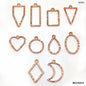 Gift To Love | Bezels Mix Shape | Color : Rose Gold | Pcs : 10 Pcs | Code : MG256A3