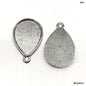 Gift To Love | Drop Shape Metal | Color : Silver | Pcs : 6 Pcs | Code : MG256C2