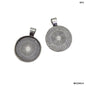 Gift To Love | Round Shape Metal | Color : Silver | Pcs : 6 Pcs | Code : MG256C4