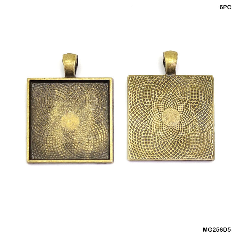 Gift To Love | Square Shape Metal | Color : Copper | Pcs : 6 Pcs | Code : MG256D5