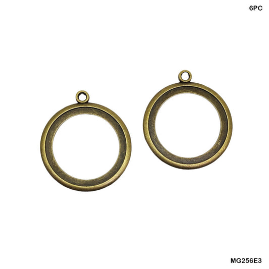 Gift To Love | Round Shape Metal | Color : Copper | Pcs : 6 Pcs | Code : MG256E3