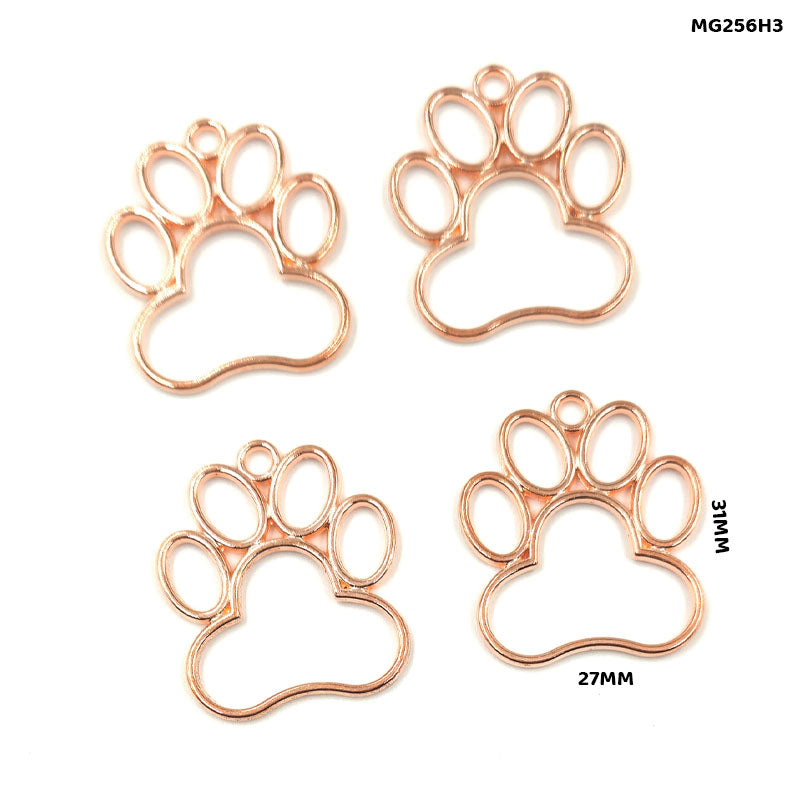Gift To Love | Bezels Paw Shape | Color : Rose Gold | Pcs : 5 Pcs | Code : MG256H3