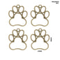 Gift To Love | Bezels Paw Shape | Color : Copper | Pcs : 5 Pcs | Code : MG256H4