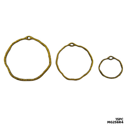 Gift To Love | Bezels Designer | Color : Copper Mix | Size : Round Shape | Pcs : 15 Pc | Code : MG256R4