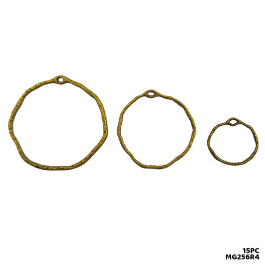 Gift To Love | Bezels Designer | Color : Copper Mix | Size : Round Shape | Pcs : 15 Pc | Code : MG256R4