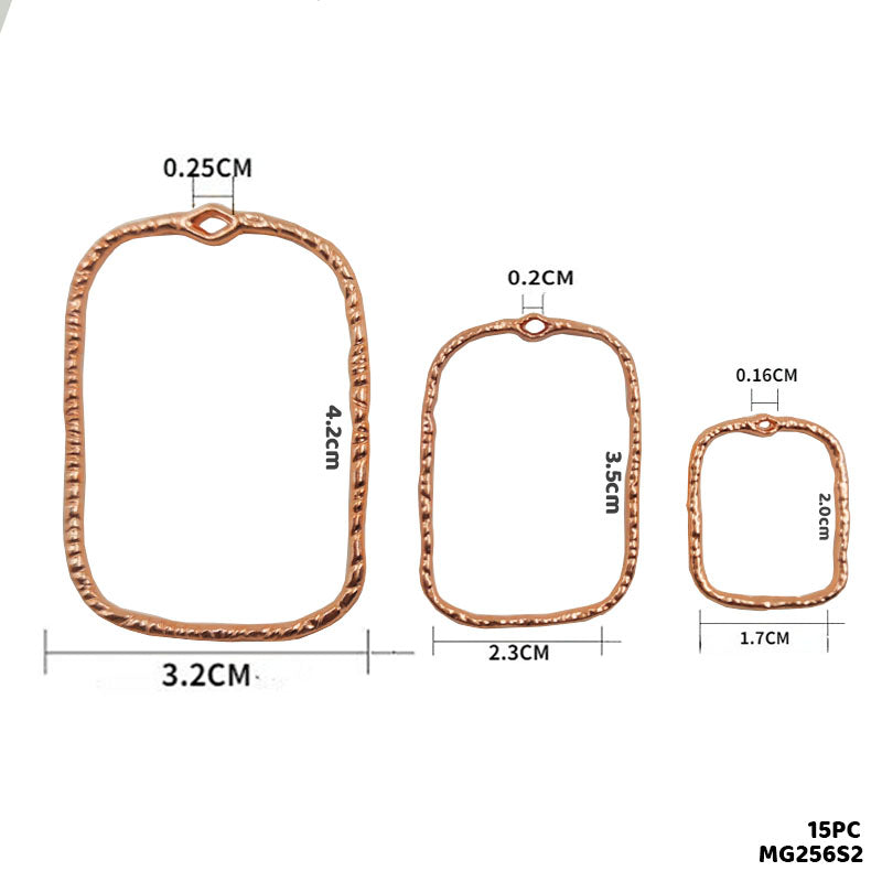 Gift To Love | Bezels | Color : Rose Gold | Pcs : 15 Pc | Code : MG256S2