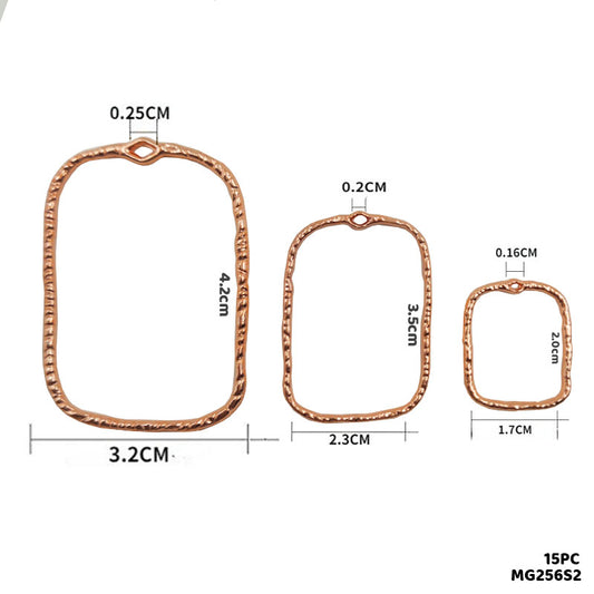 Gift To Love | Bezels | Color : Rose Gold | Pcs : 15 Pc | Code : MG256S2