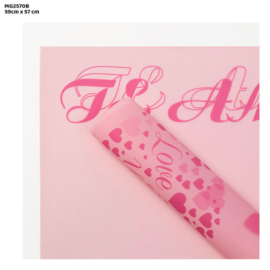 Gift To Love | WRAPPING PAPER PLASTIC (20 sheet) | Code : MG2570B